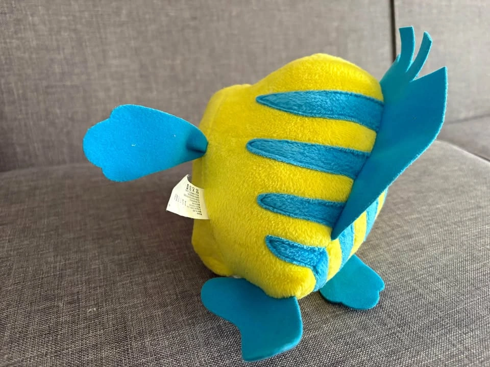 Vintage Disney Flounder Plush – The Little Mermaid / Talks and W - photo 3
