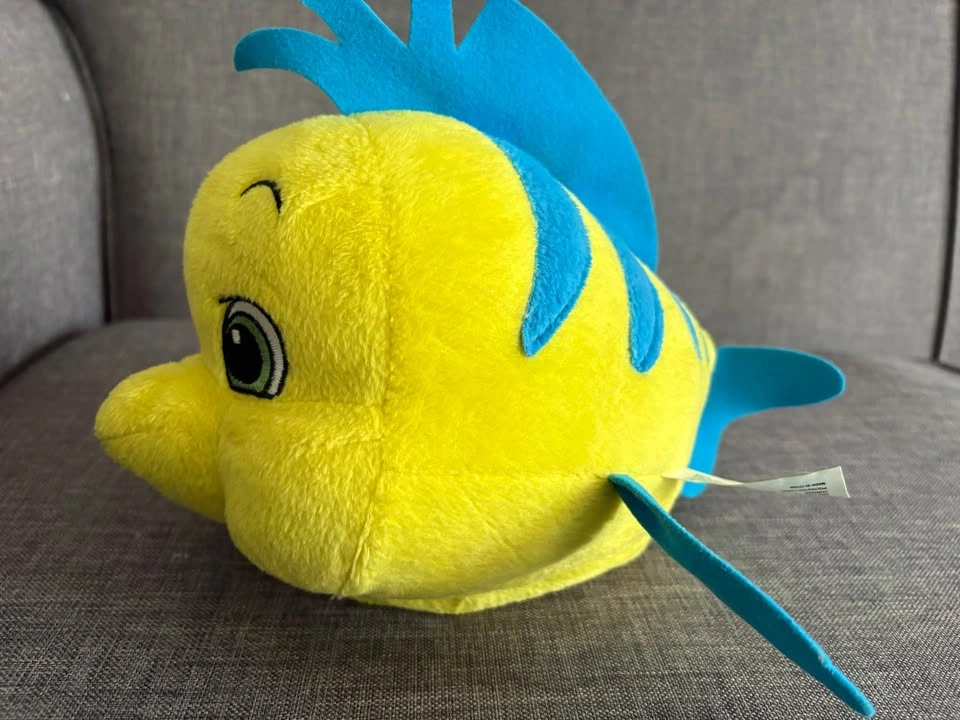 Vintage Disney Flounder Plush – The Little Mermaid / Talks and W - photo 4