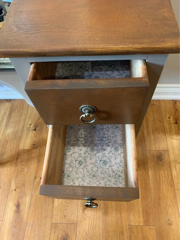 Refinished Vintage Walnut Wood Vanity - 1930-1940’s - photo 5