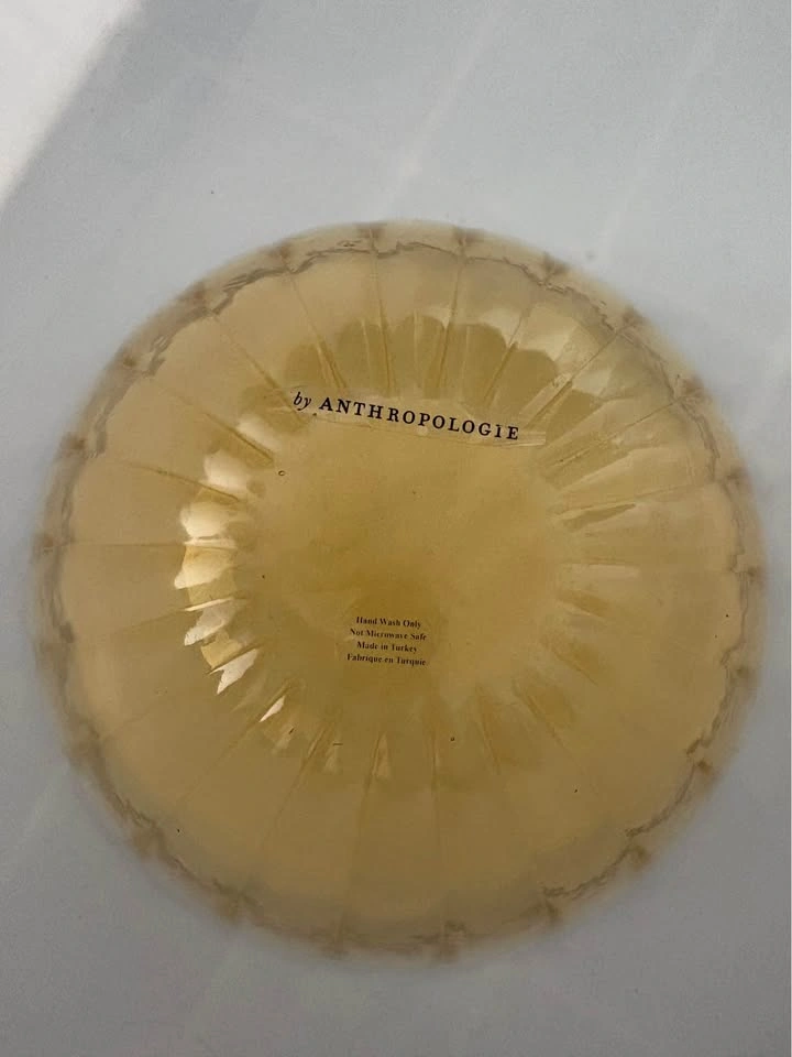 Two Anthropologie Amber Glass Bowls - photo 3