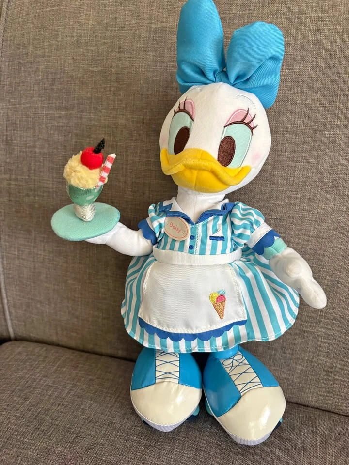 Disney Store China Daisy Duck Waitress Ice Cream Plush