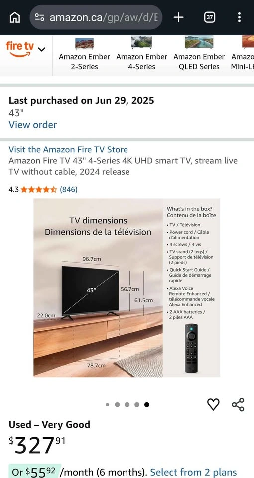 MOVEOUT SALE - Fire TV 43" - photo 2