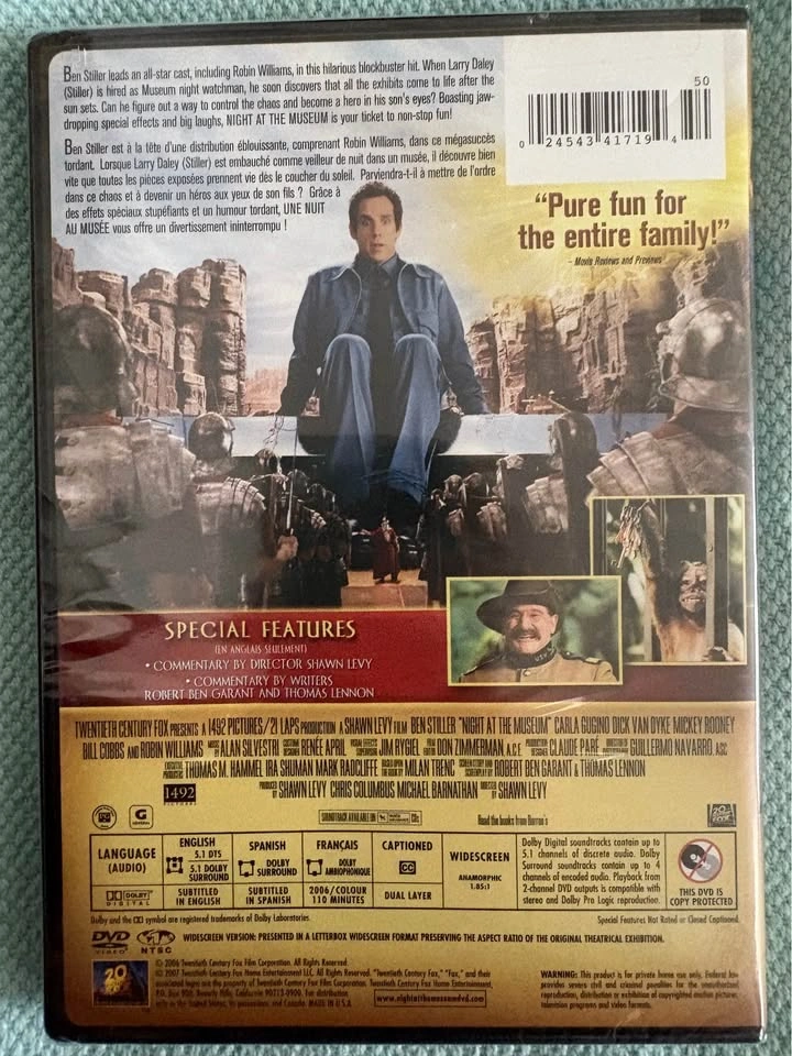 NEW Night at the Museum DVD - photo 2