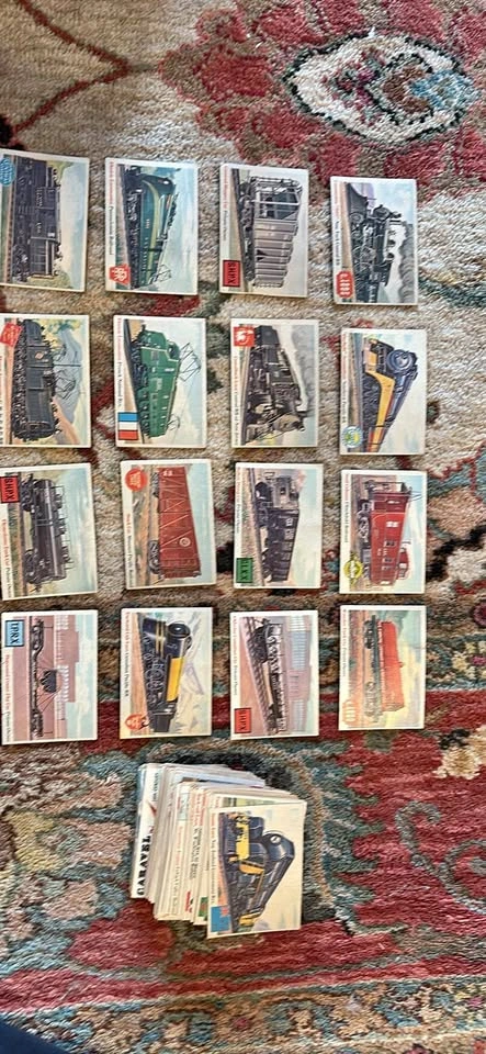 1955 Topps Rails & Sails trading card set