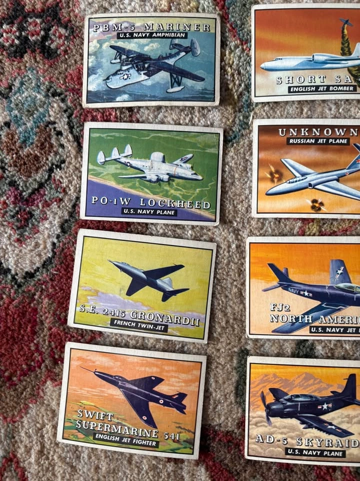 Topps 1952 airplane trading cards - photo 2