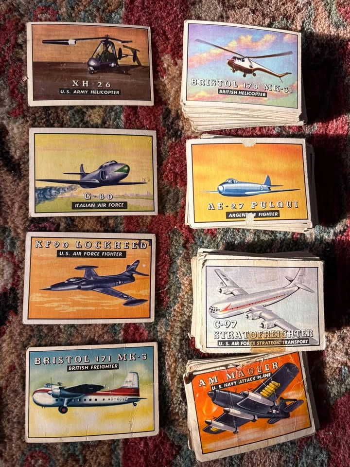 Topps 1952 airplane trading cards - photo 4