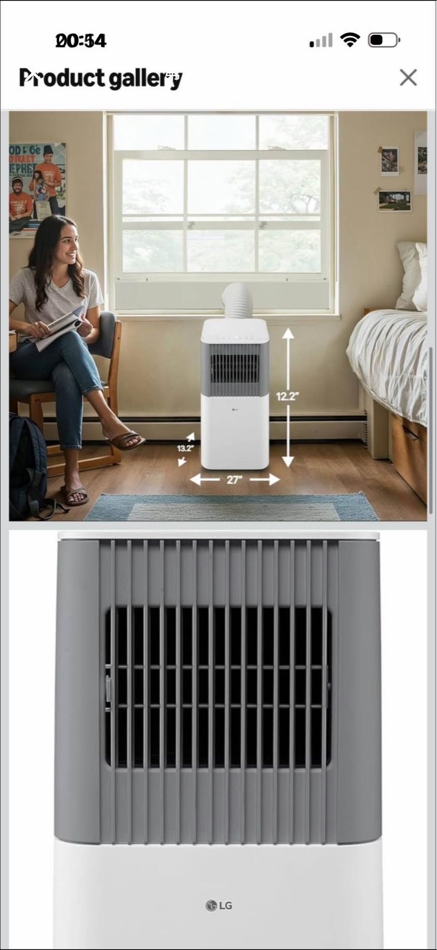 LG 5,000 BTU Portable Air Conditioner - photo 2