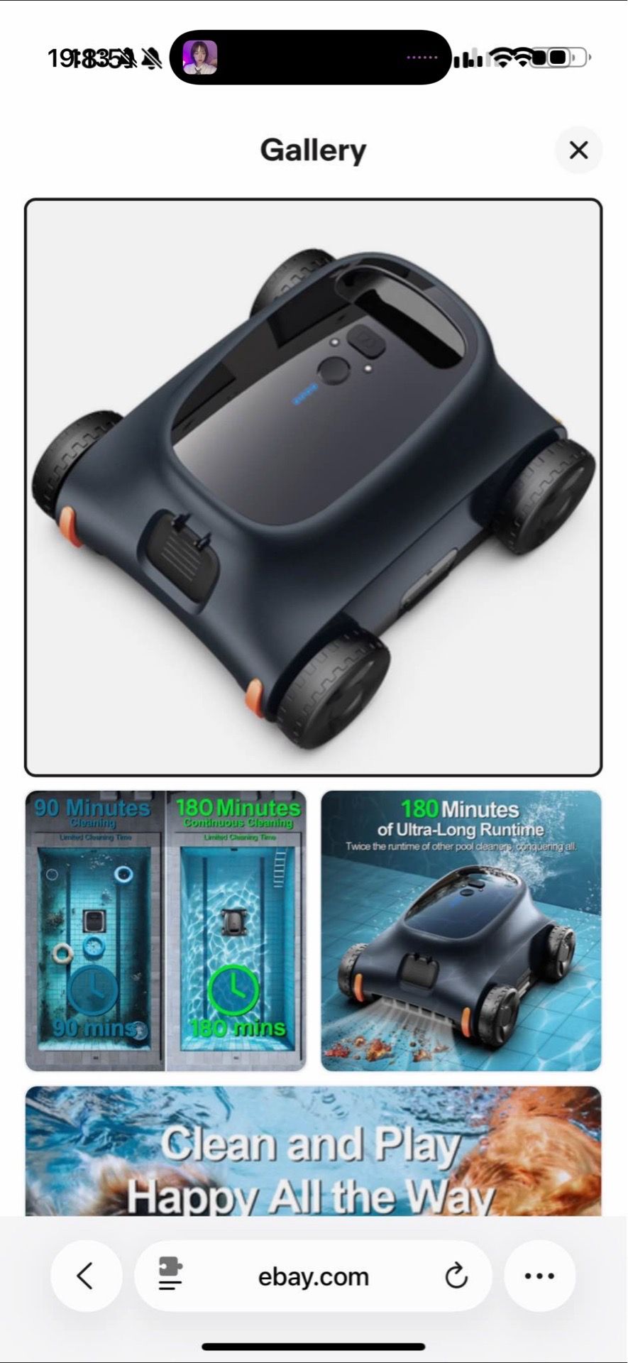 Seauto SAT 10 Cordless Robotic Pool Cleaner