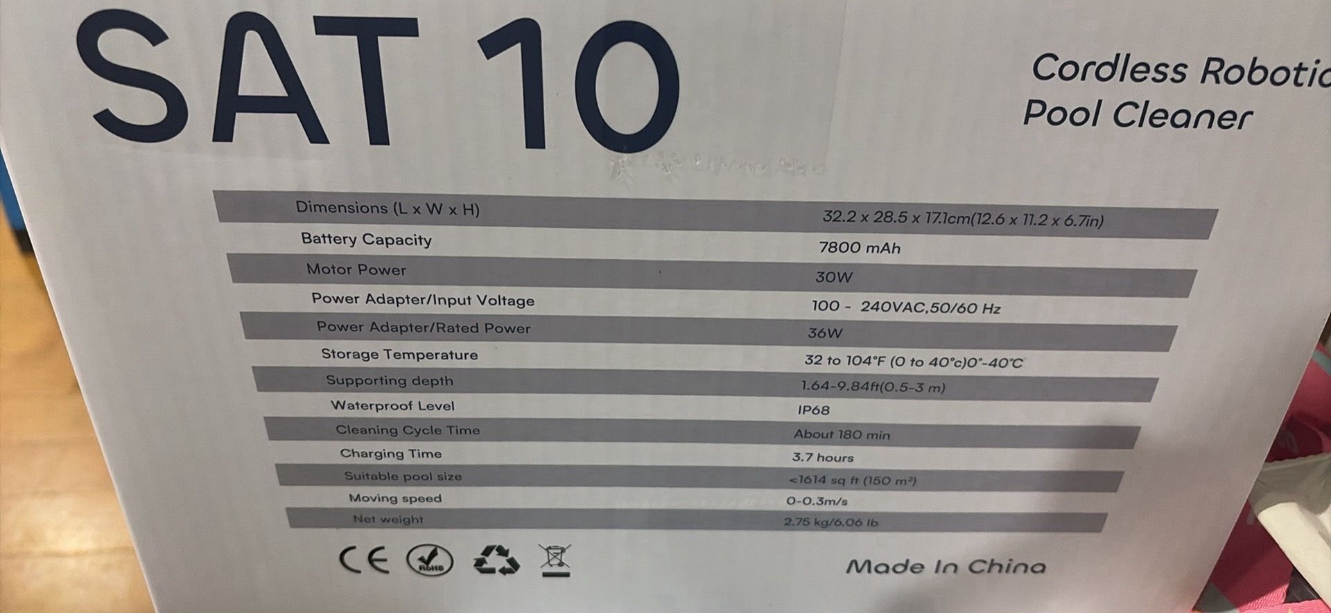 Seauto SAT 10 Cordless Robotic Pool Cleaner - photo 3