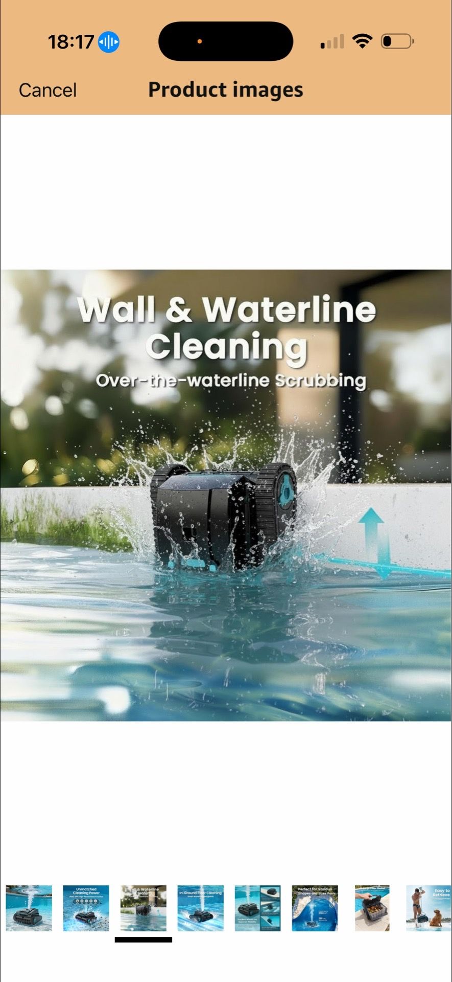 Robotic Pool Cleaner, Cordless Vacuum for In-Ground Pools - photo 3