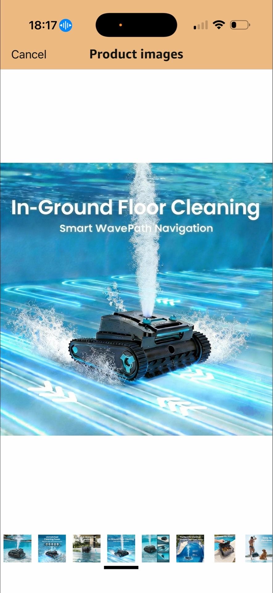 Robotic Pool Cleaner, Cordless Vacuum for In-Ground Pools - photo 5