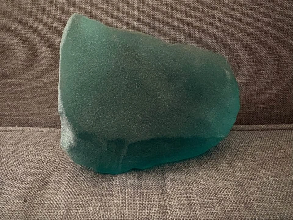 Vintage SIKU Canadian Frosted Blue Ice Art Glass Paperweight Sea - photo 4