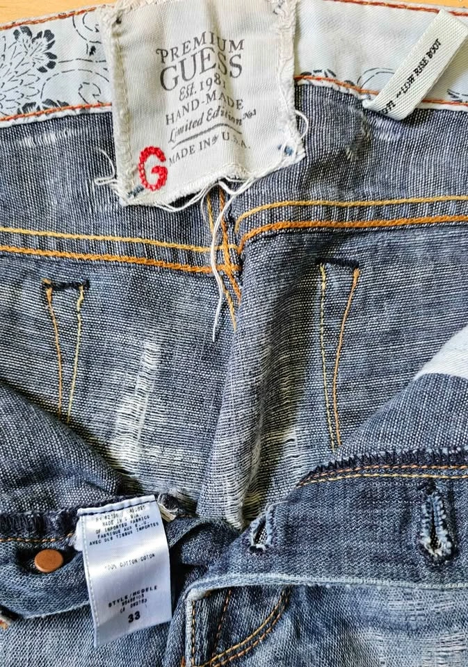 GUESS Premium Hand-Made Limited Edition Men’s Jeans W33 - photo 3