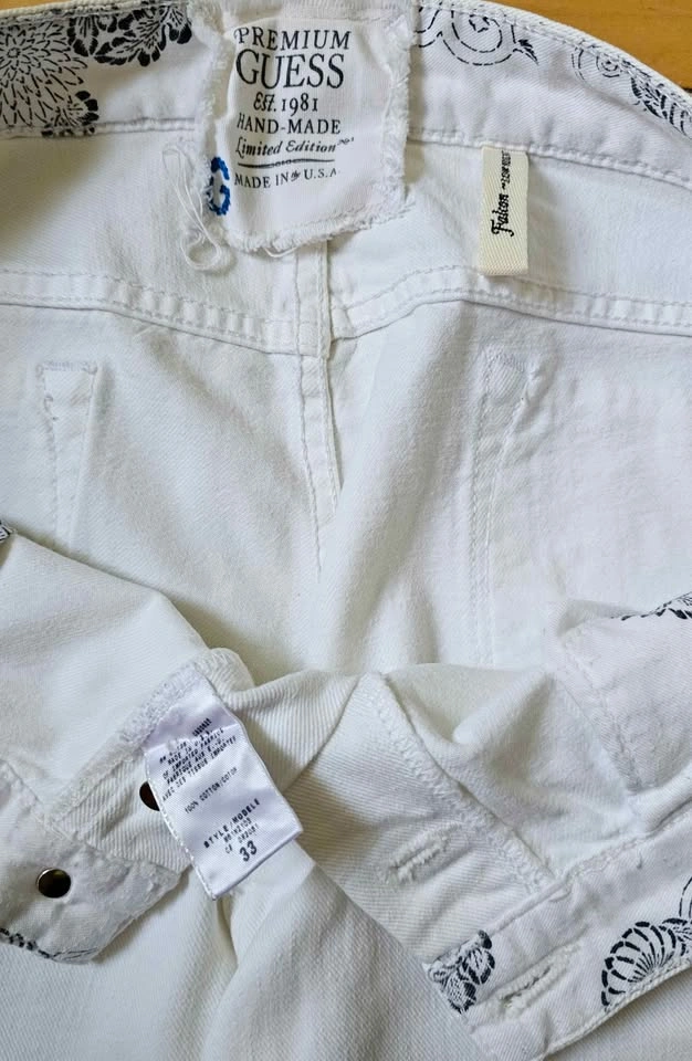 PREMIUM Brand New GUESS Hand-Made Limited Edition White Studded - photo 3