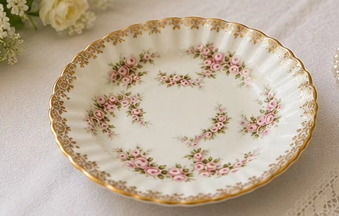 Vintage 1960's Royal Albert Dimity Rose Bone China tea set - photo 3
