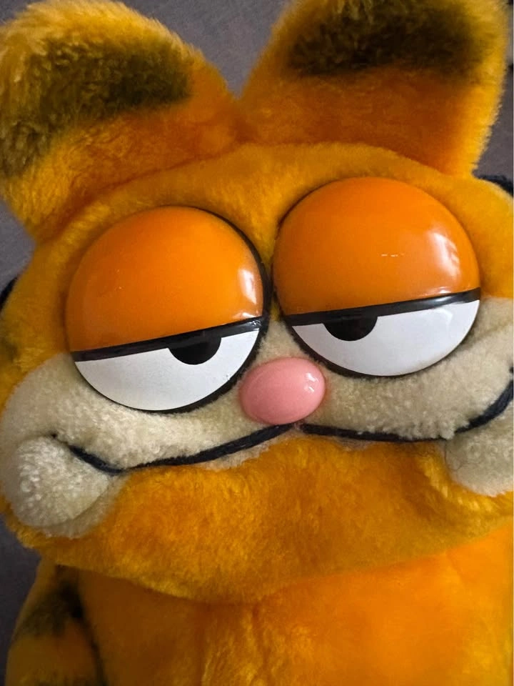 1981 Dakin Garfield Sitting Plush – Sleepy Eyes (Made in Korea) - photo 2