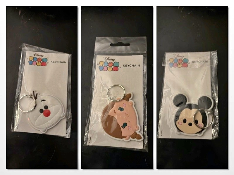NEW Disney UK TsumTsum Rubber Keychains