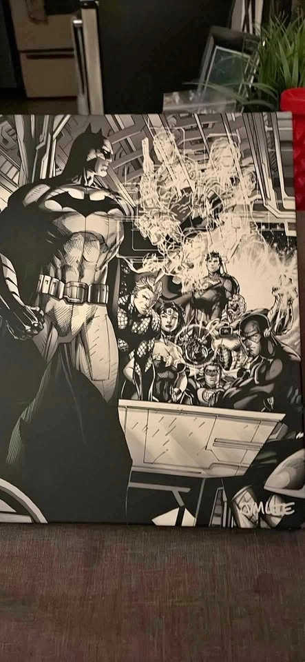 Paladone Batman Luminart light up canvas DC Comics Jim Lee
