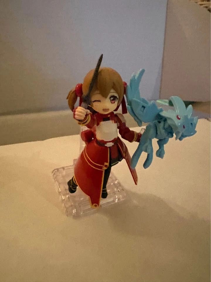 Sword Art online Desktop Army Silica figure with Pina - photo 2