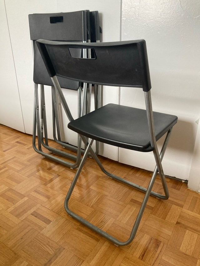 Set of 4 IKEA GUNDE Folding Chairs - photo 5