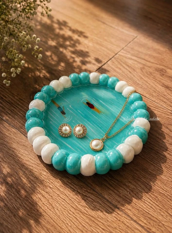 Handmade Swimming Pool Trinket Dish - photo 3