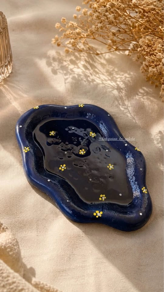 Handmade Floral Trinket Dish - photo 2