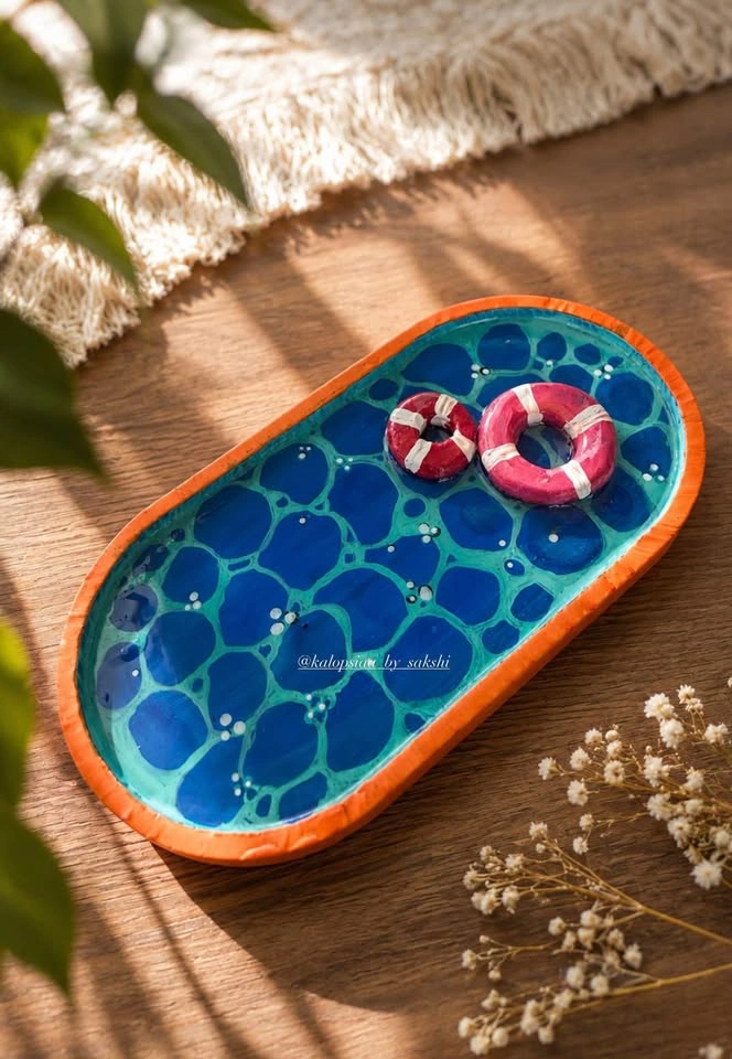 Handmade Swimming Pool Trinket Tray - photo 2