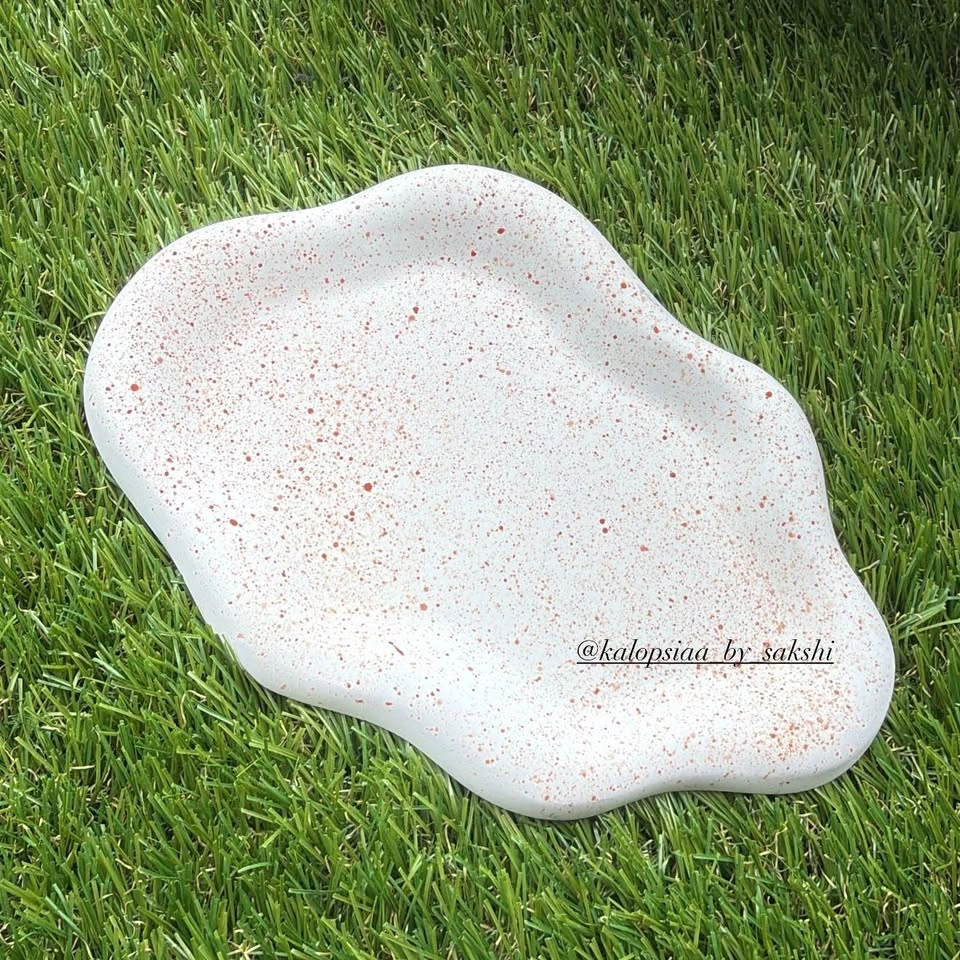 Handmade Speckled Cloud Jewelry Tray - photo 2