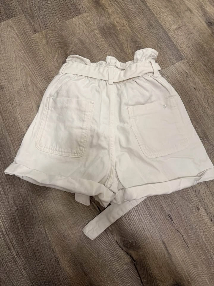 Zara Paperbag Waist Denim Shorts - photo 2