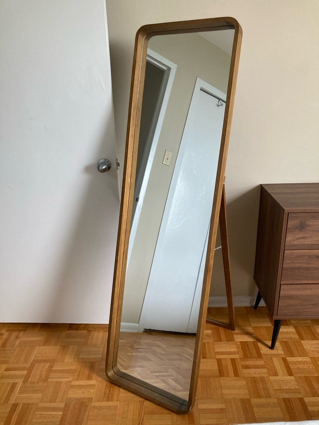 Structube Kyushu Wood Framed Floor Mirror