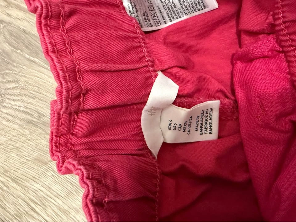 H&M Pink Cotton Shorts Size S - photo 3