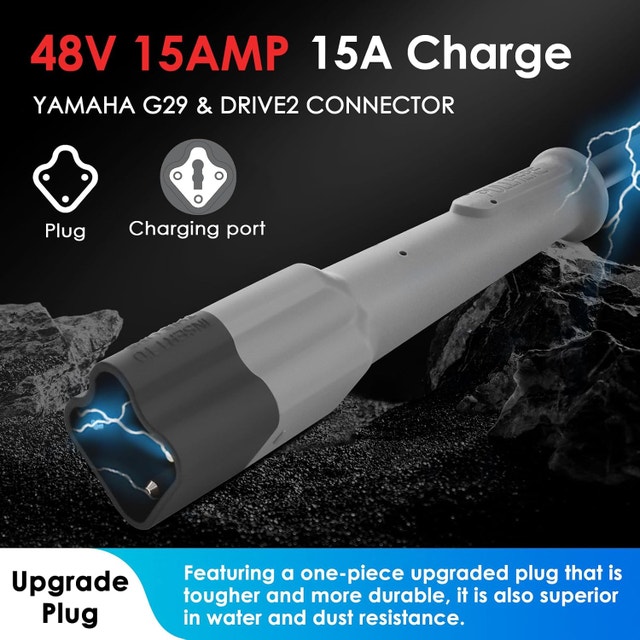 NEW Golf Cart Battery Charger 15A for 48V Yamaha G29 & Drive 2 - photo 4