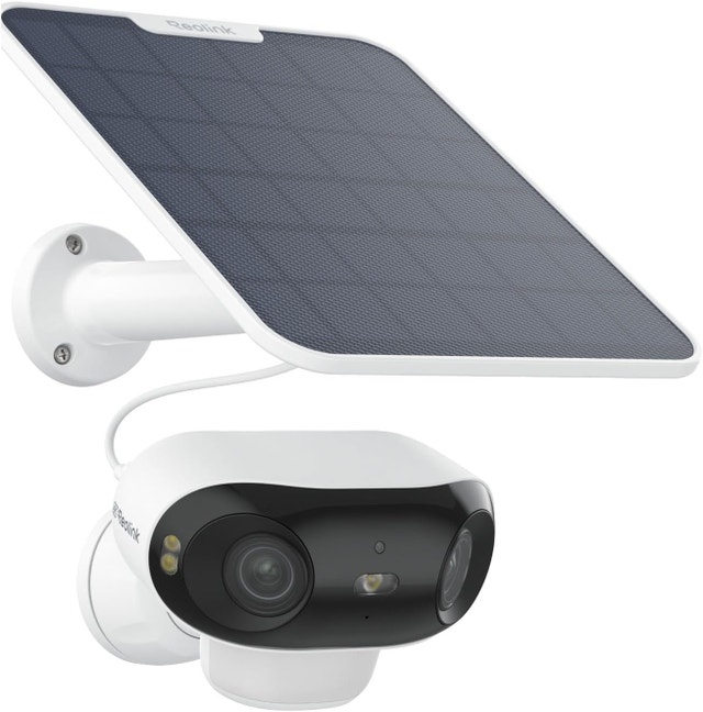 NEW 4K WiFi Solar Outdoor Camera Dual-Lens Wireless Night Vision