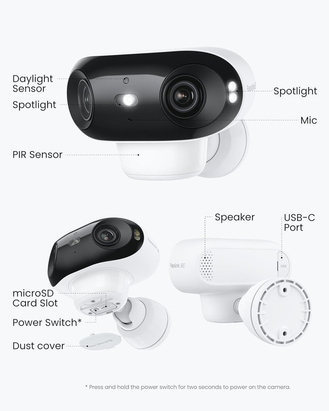 NEW 4K WiFi Solar Outdoor Camera Dual-Lens Wireless Night Vision - photo 3