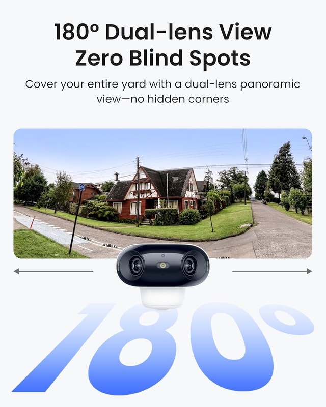 NEW 4K WiFi Solar Outdoor Camera Dual-Lens Wireless Night Vision - photo 5