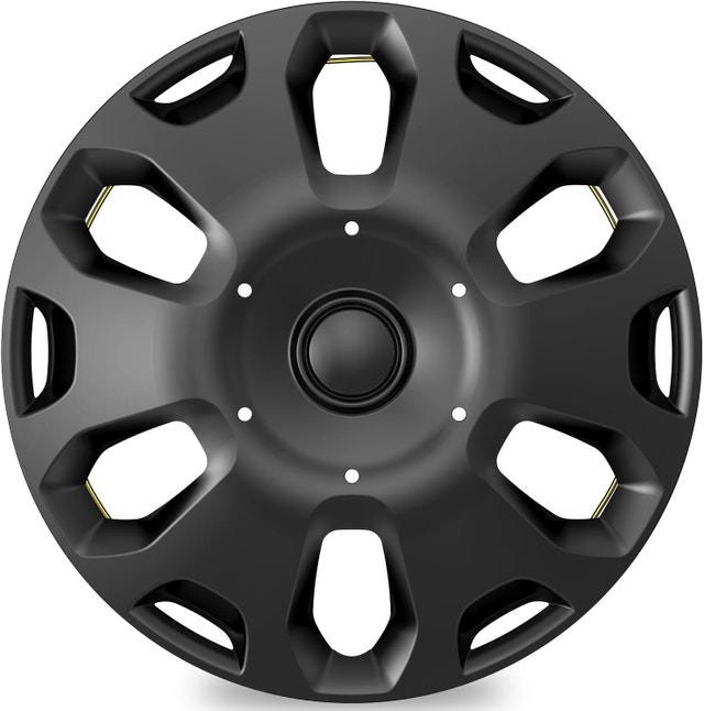 NEW 4-Pack Hubcaps for Ford CEG/MTD 2010-2013 15" Steel Black