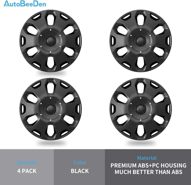 NEW 4-Pack Hubcaps for Ford CEG/MTD 2010-2013 15" Steel Black - photo 4