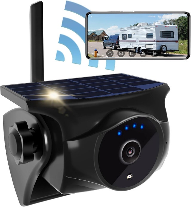 NEW Solar Magnetic Waterproof Rear/Front Night Vision Camera