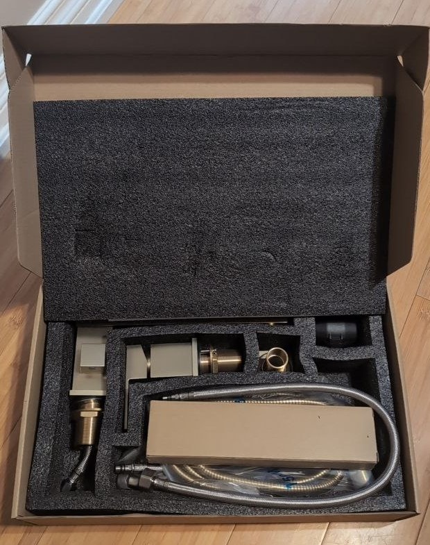 NEW Bathtub Faucet Solid Brass 360° w/ Handheld Shower 3 Holes - photo 2