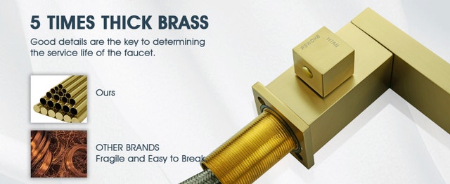 NEW Bathtub Faucet Solid Brass 360° w/ Handheld Shower 3 Holes - photo 3