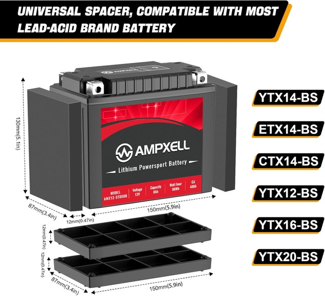 NEW Lithium Battery Powersport Motorcycle ATV UTV Scooter - photo 2