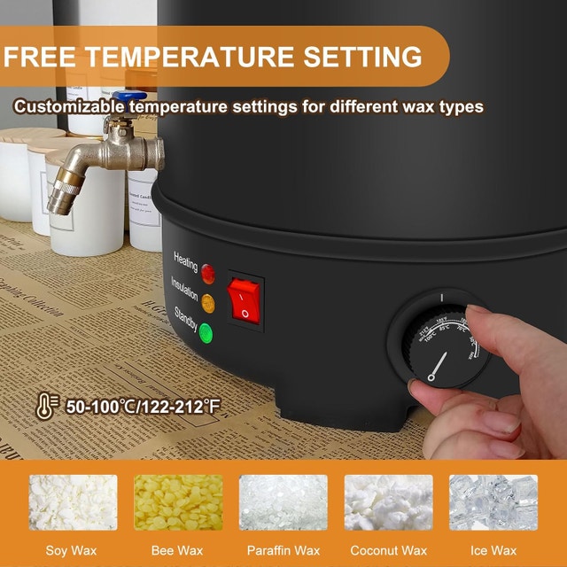 NEW Soap/Candle Melter 10Qt/20Lb Temp Control Heating Core - photo 3
