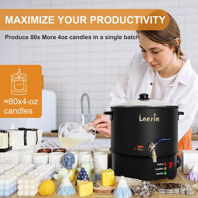 NEW Soap/Candle Melter 10Qt/20Lb Temp Control Heating Core - photo 4
