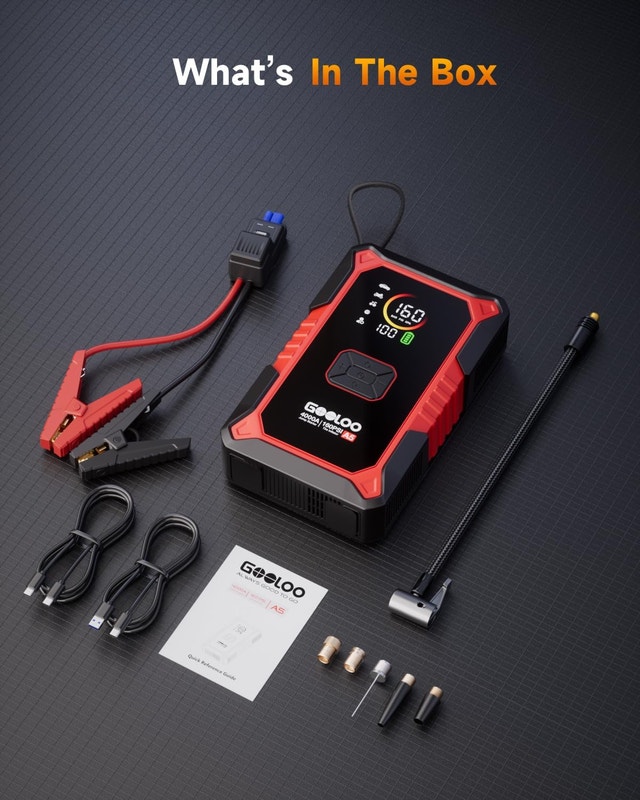 Jump Starter/Air Compressor Battery Booster 160PSI Tire Inflator - photo 5