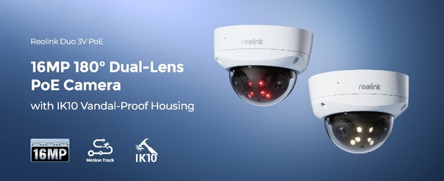 NEW Panoramic Dual-Lens UHD POE Night Vision Security Camera