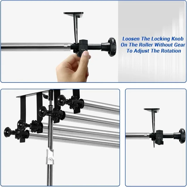 Photography Backdrop 4 Roller System 118” Steel - photo 4