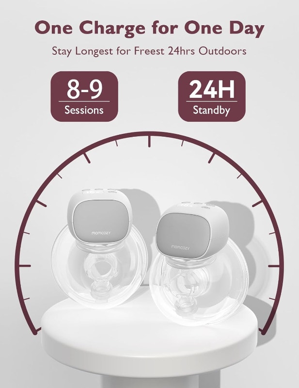 NEW Momcozy S9 2-pack Hands Free Breast Pumps 2 Modes 9 Levels - photo 2