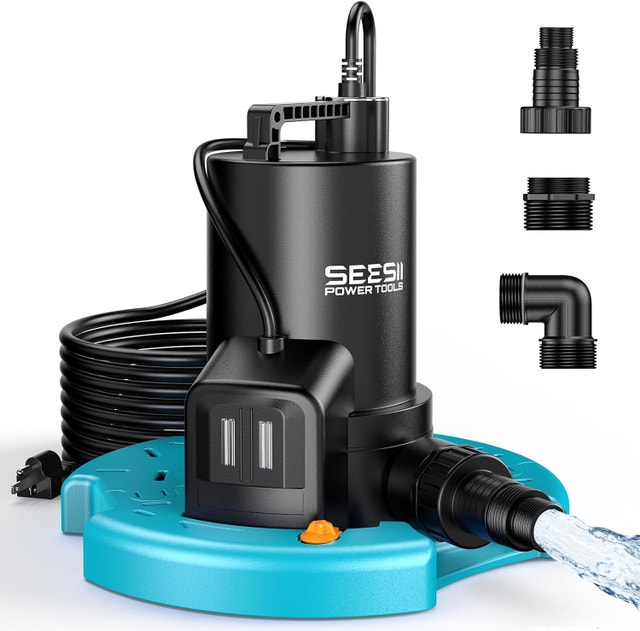 NEW Automatic Submersible Sump Pump: Pool, Hot Tub, Basement
