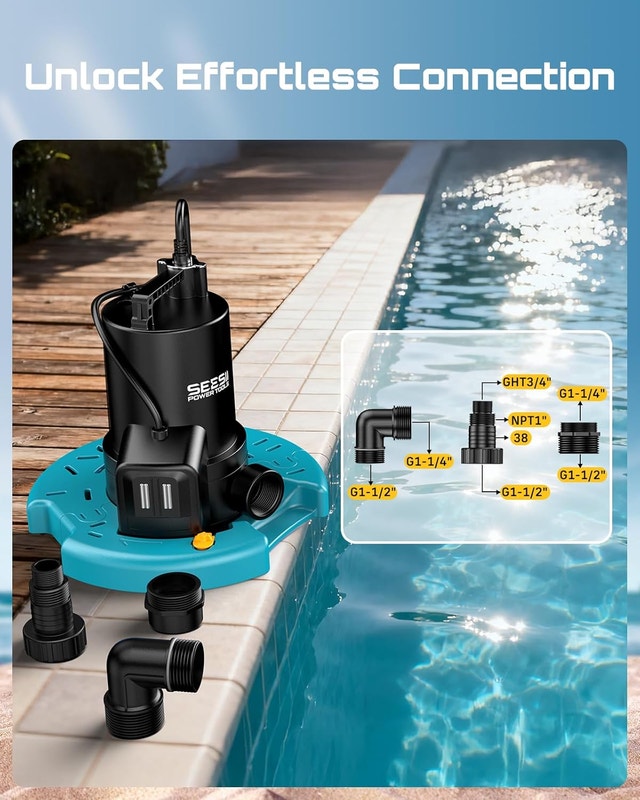 NEW Automatic Submersible Sump Pump: Pool, Hot Tub, Basement - photo 4