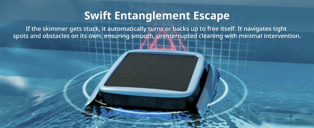 NEW Solar Pool Skimmer Surface Cleaning Robot - photo 2